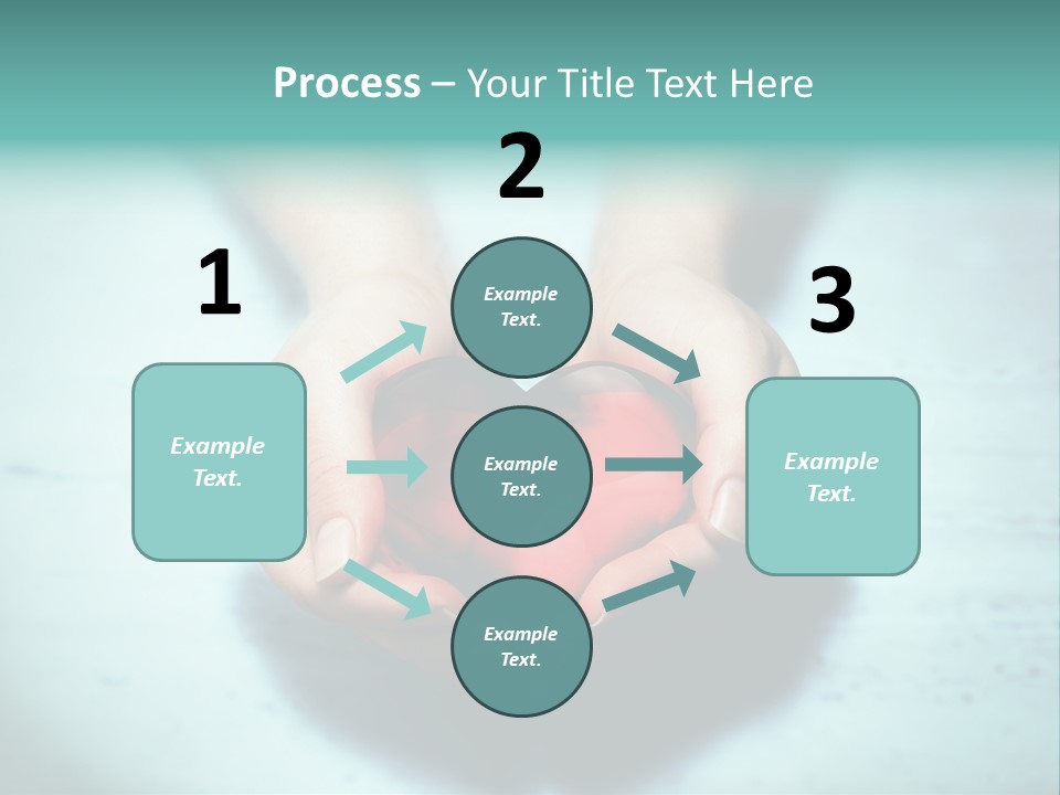 A Person Holding A Heart Shaped Object In Their Hands PowerPoint Template