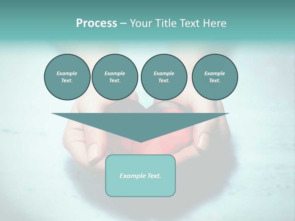 A Person Holding A Heart Shaped Object In Their Hands PowerPoint Template