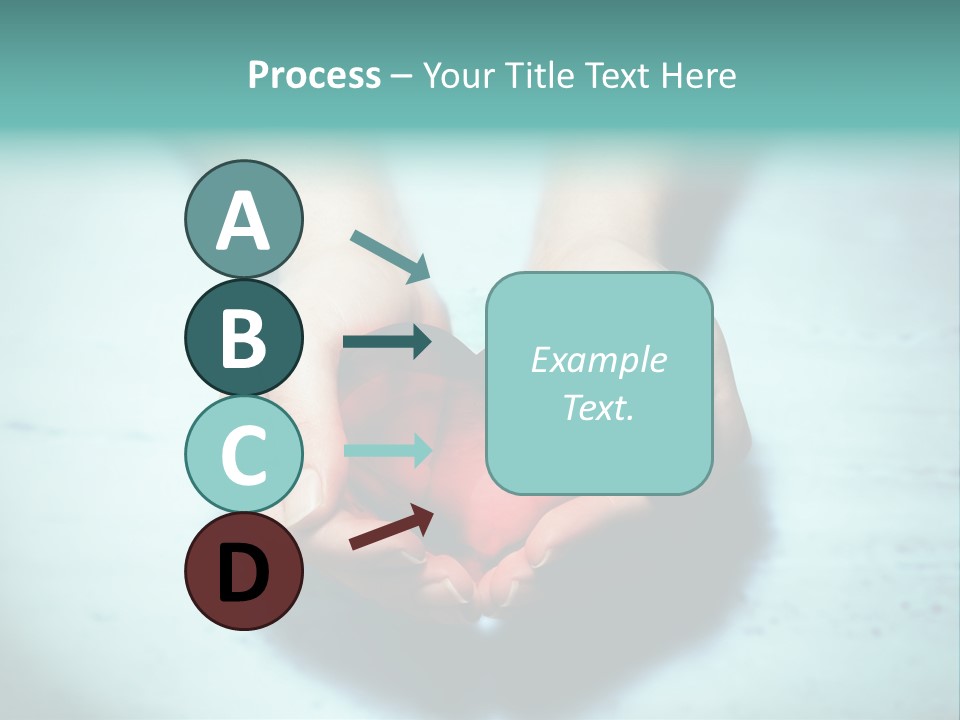 A Person Holding A Heart Shaped Object In Their Hands PowerPoint Template