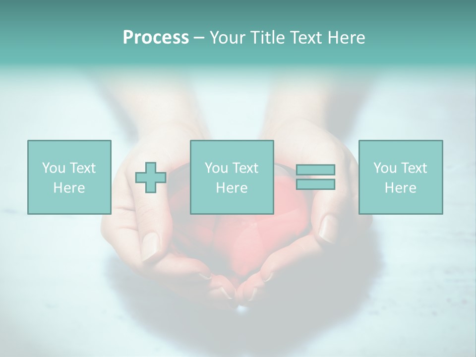 A Person Holding A Heart Shaped Object In Their Hands PowerPoint Template