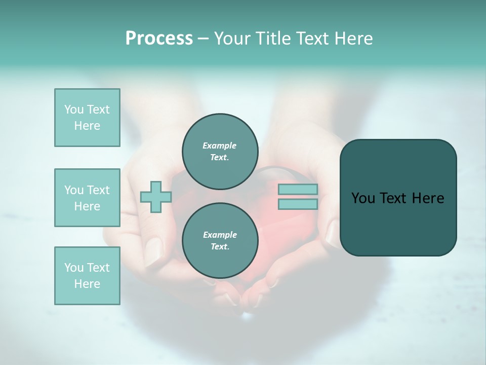 A Person Holding A Heart Shaped Object In Their Hands PowerPoint Template