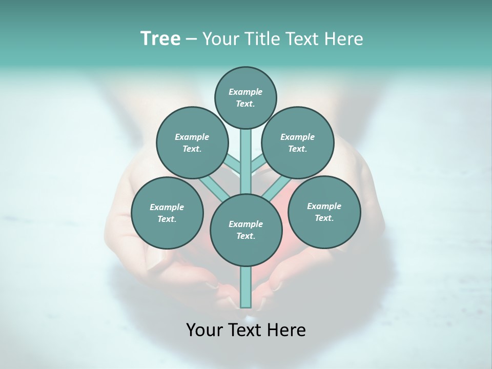 A Person Holding A Heart Shaped Object In Their Hands PowerPoint Template