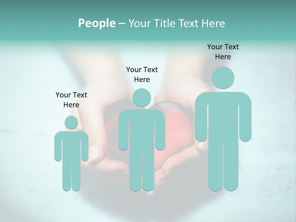 A Person Holding A Heart Shaped Object In Their Hands PowerPoint Template