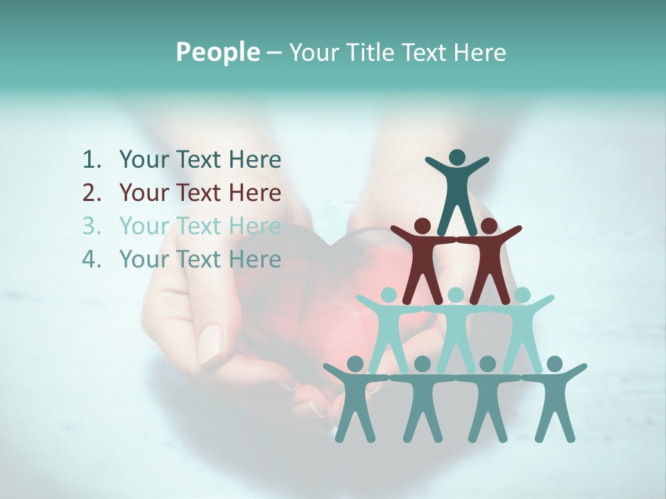 A Person Holding A Heart Shaped Object In Their Hands PowerPoint Template