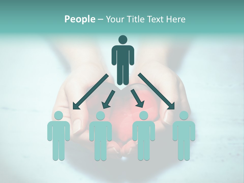 A Person Holding A Heart Shaped Object In Their Hands PowerPoint Template