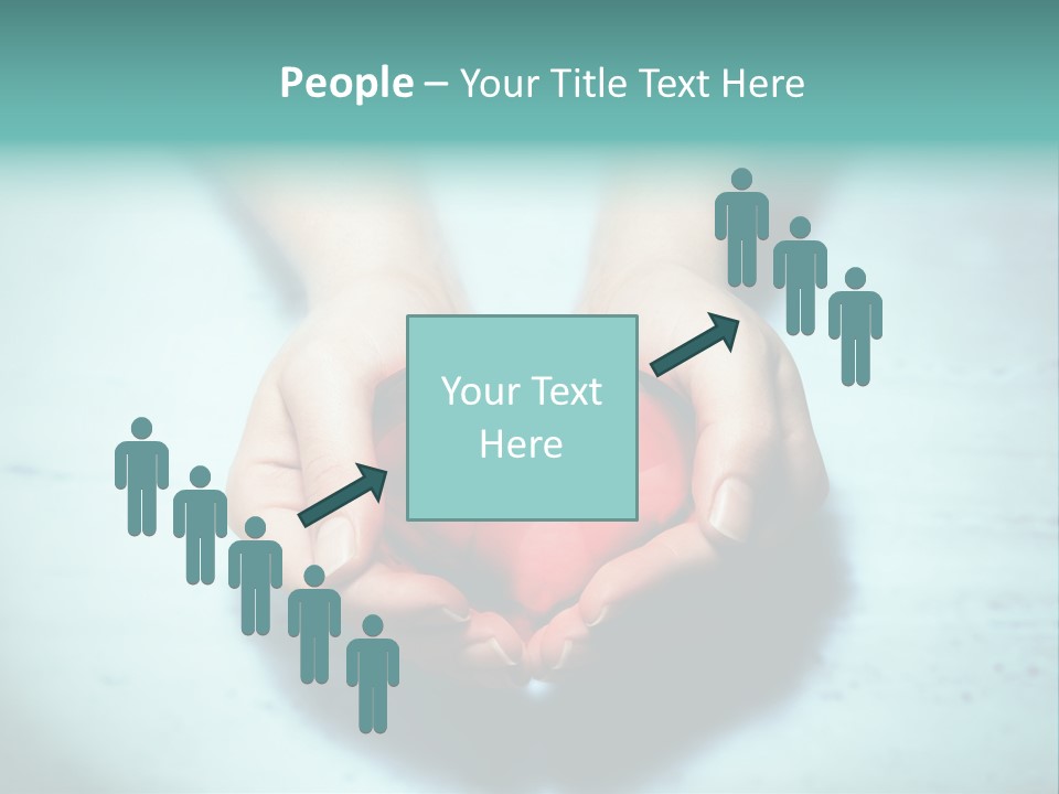 A Person Holding A Heart Shaped Object In Their Hands PowerPoint Template