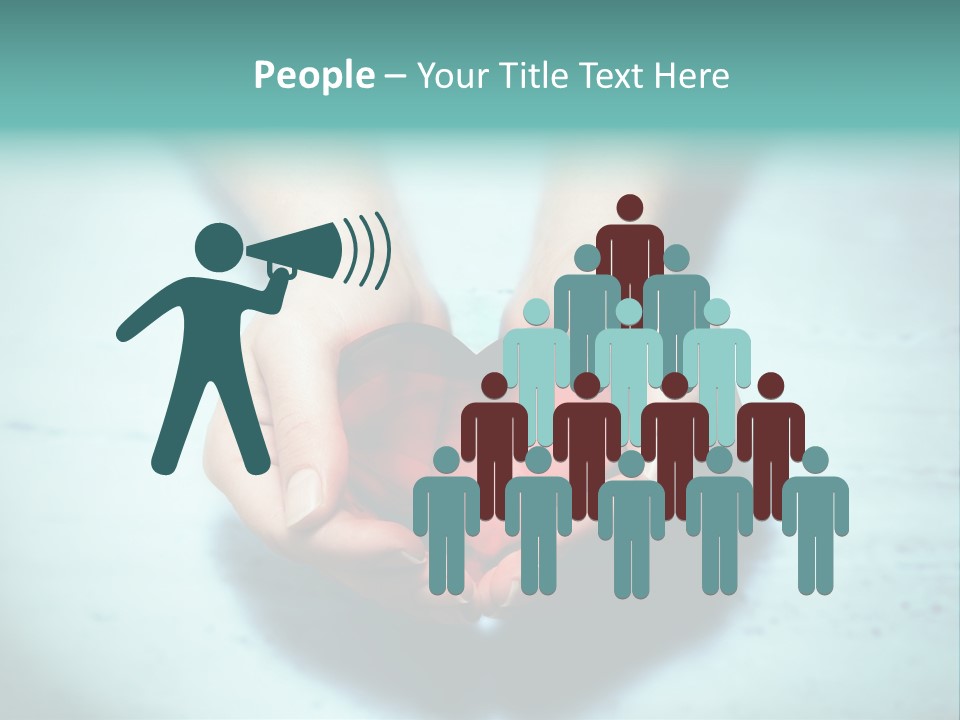 A Person Holding A Heart Shaped Object In Their Hands PowerPoint Template