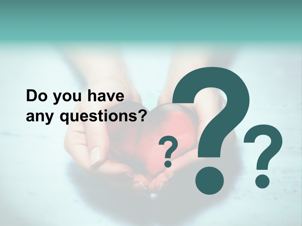 A Person Holding A Heart Shaped Object In Their Hands PowerPoint Template