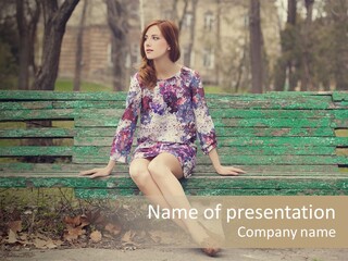 One Smile Girl PowerPoint Template