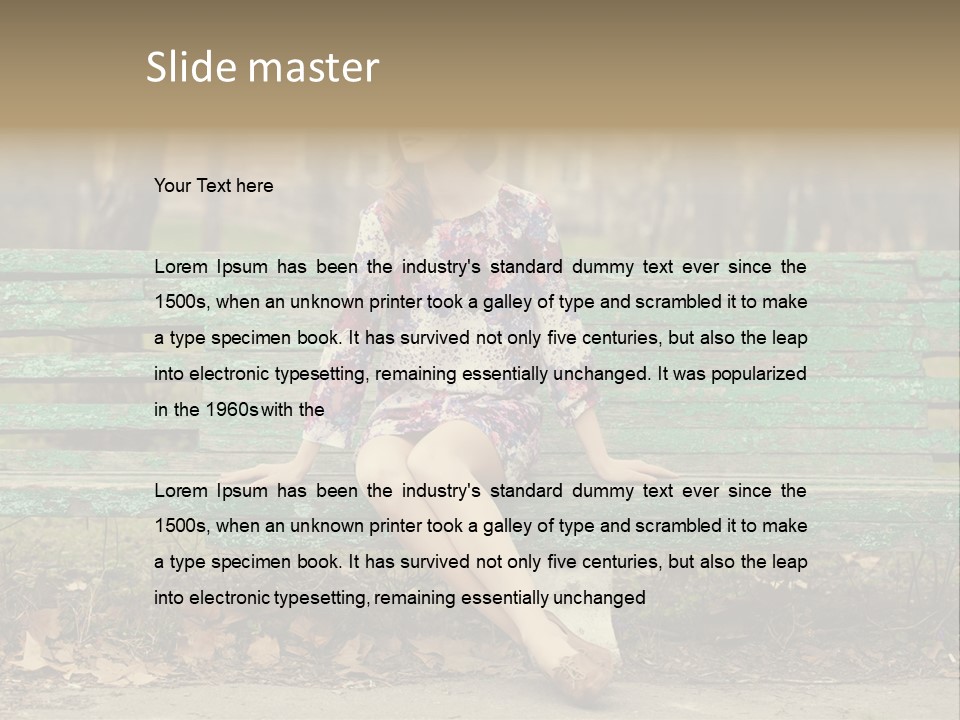 One Smile Girl PowerPoint Template