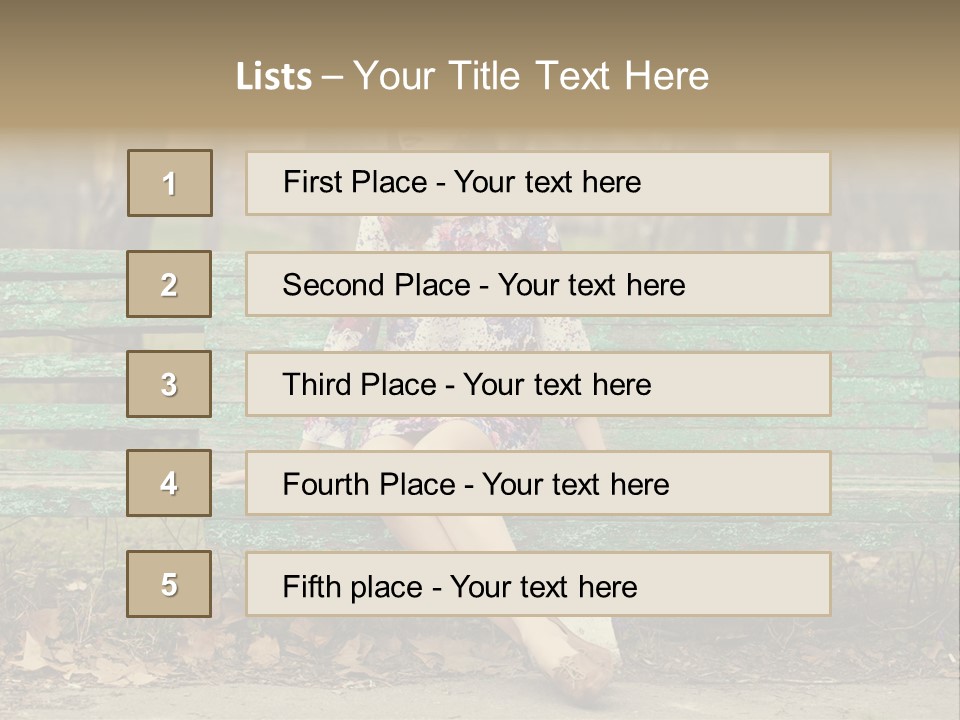 One Smile Girl PowerPoint Template