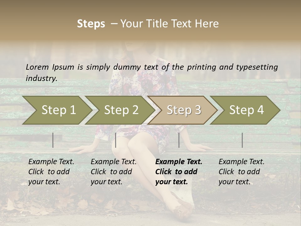 One Smile Girl PowerPoint Template