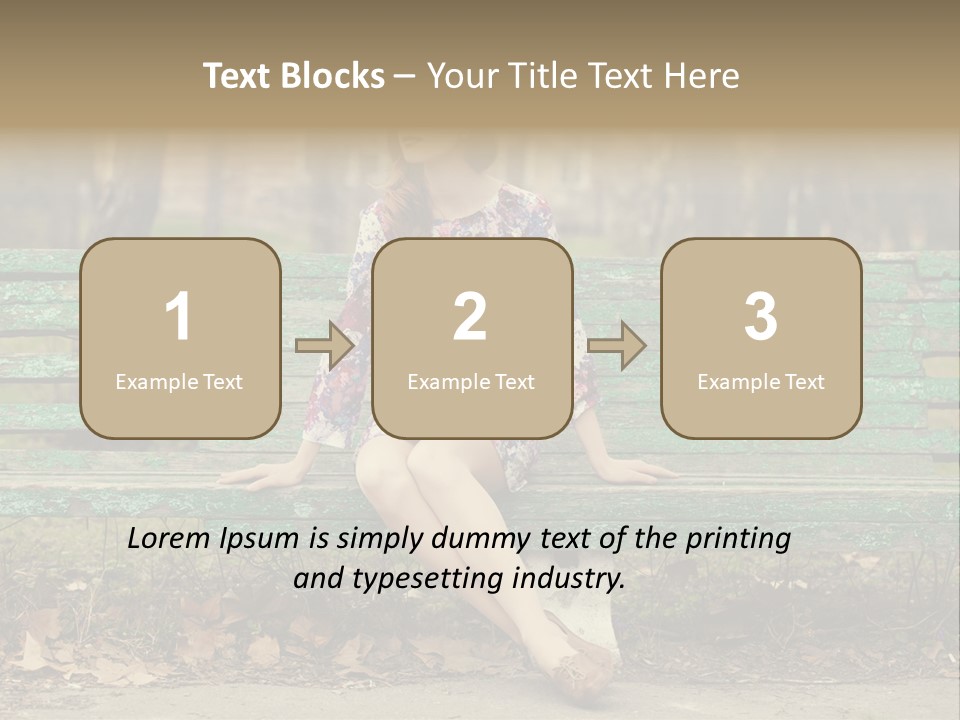 One Smile Girl PowerPoint Template