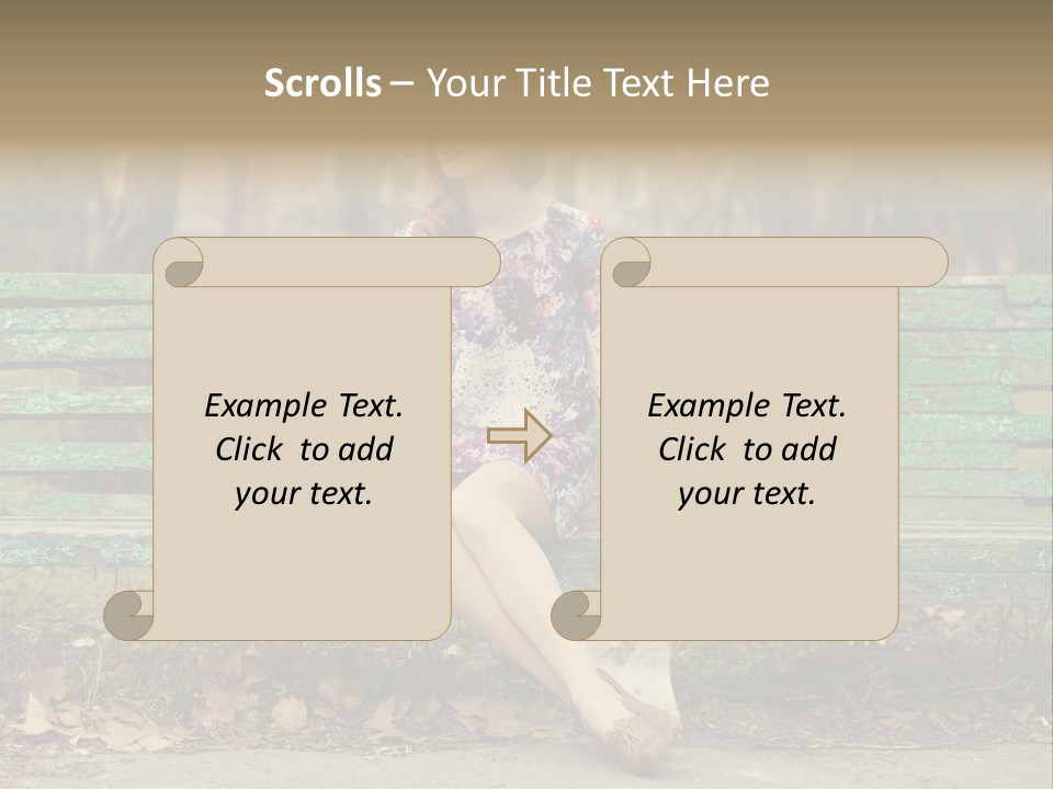 One Smile Girl PowerPoint Template