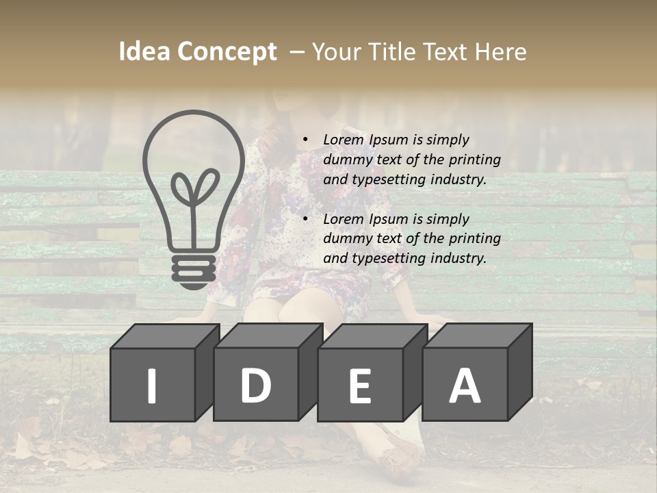 One Smile Girl PowerPoint Template