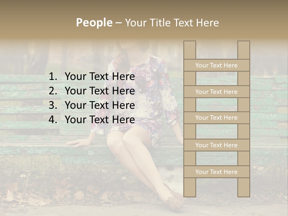 One Smile Girl PowerPoint Template