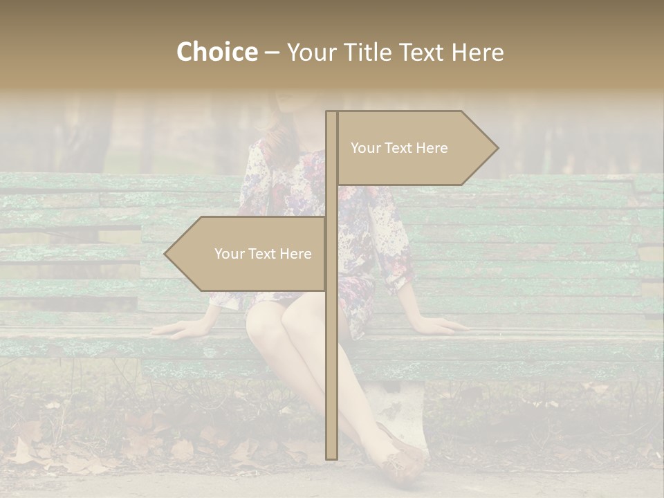 One Smile Girl PowerPoint Template