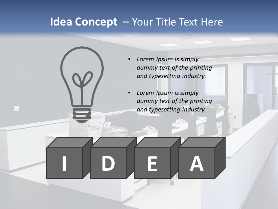 Ceiling Seat Window PowerPoint Template