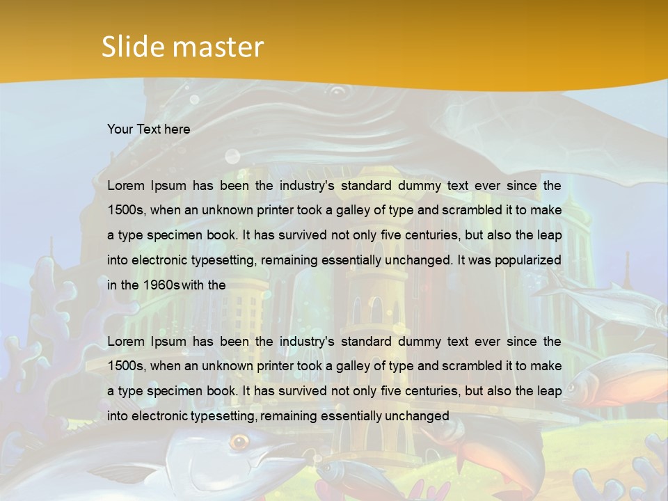 Crab Whale Manga PowerPoint Template