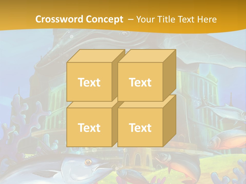 Crab Whale Manga PowerPoint Template