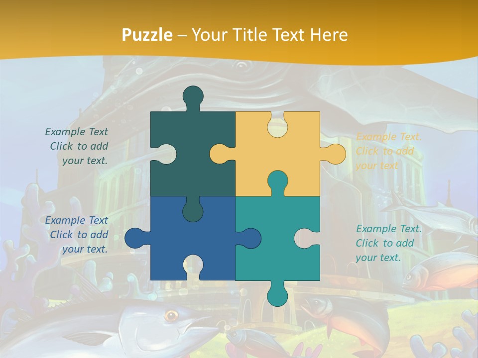 Crab Whale Manga PowerPoint Template