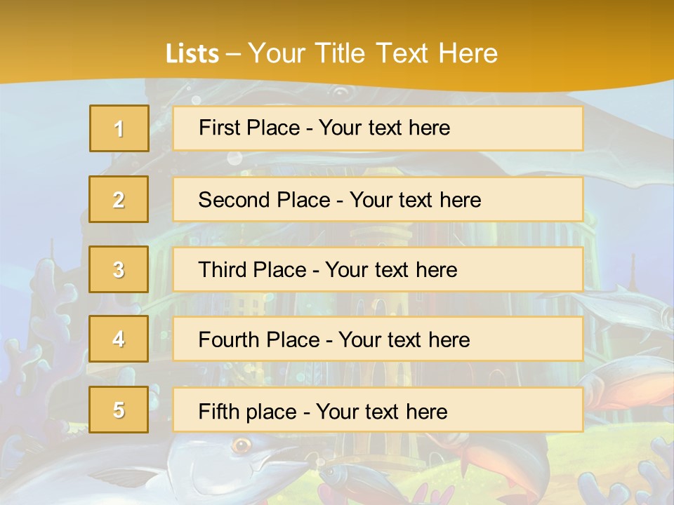 Crab Whale Manga PowerPoint Template