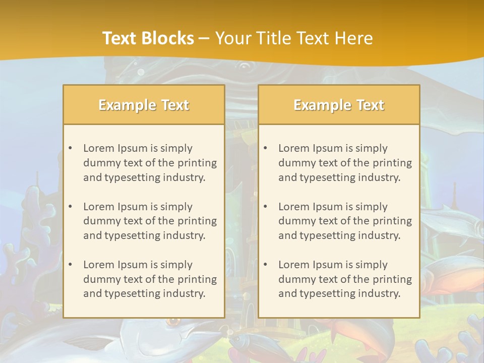 Crab Whale Manga PowerPoint Template