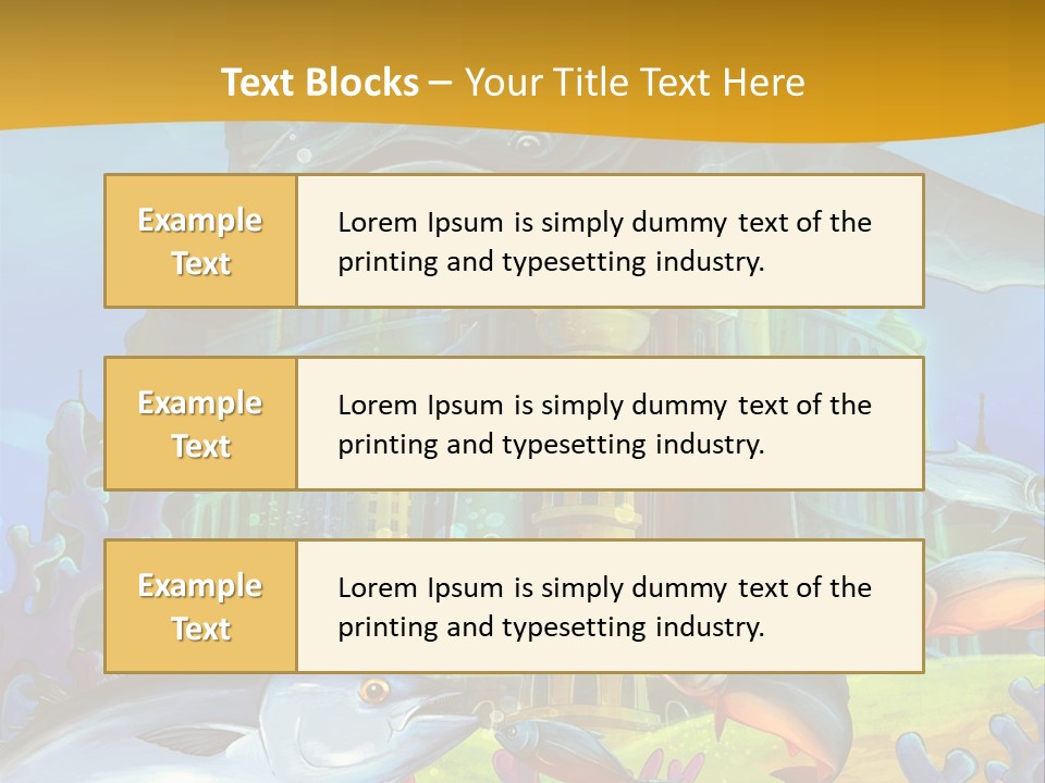 Crab Whale Manga PowerPoint Template