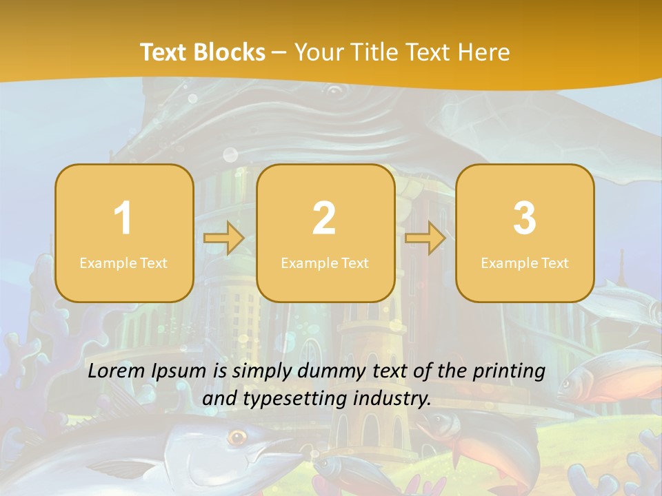 Crab Whale Manga PowerPoint Template