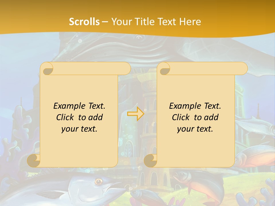 Crab Whale Manga PowerPoint Template