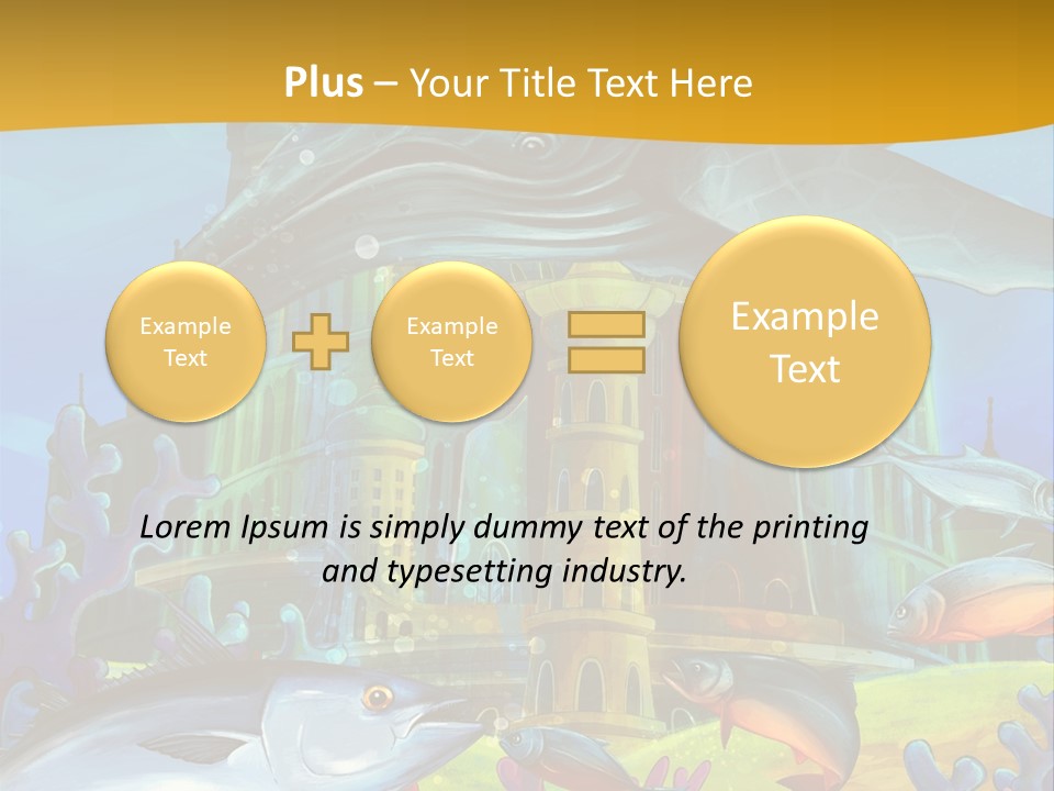 Crab Whale Manga PowerPoint Template