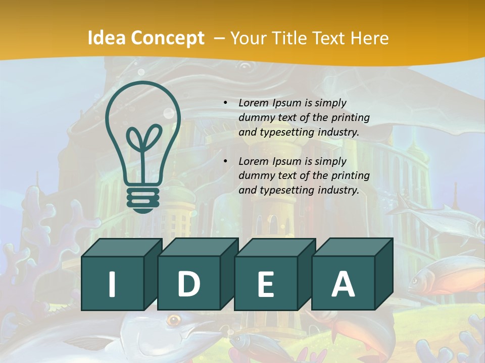 Crab Whale Manga PowerPoint Template