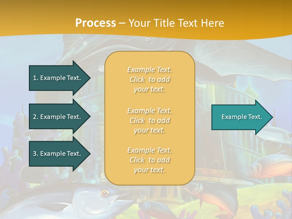 Crab Whale Manga PowerPoint Template