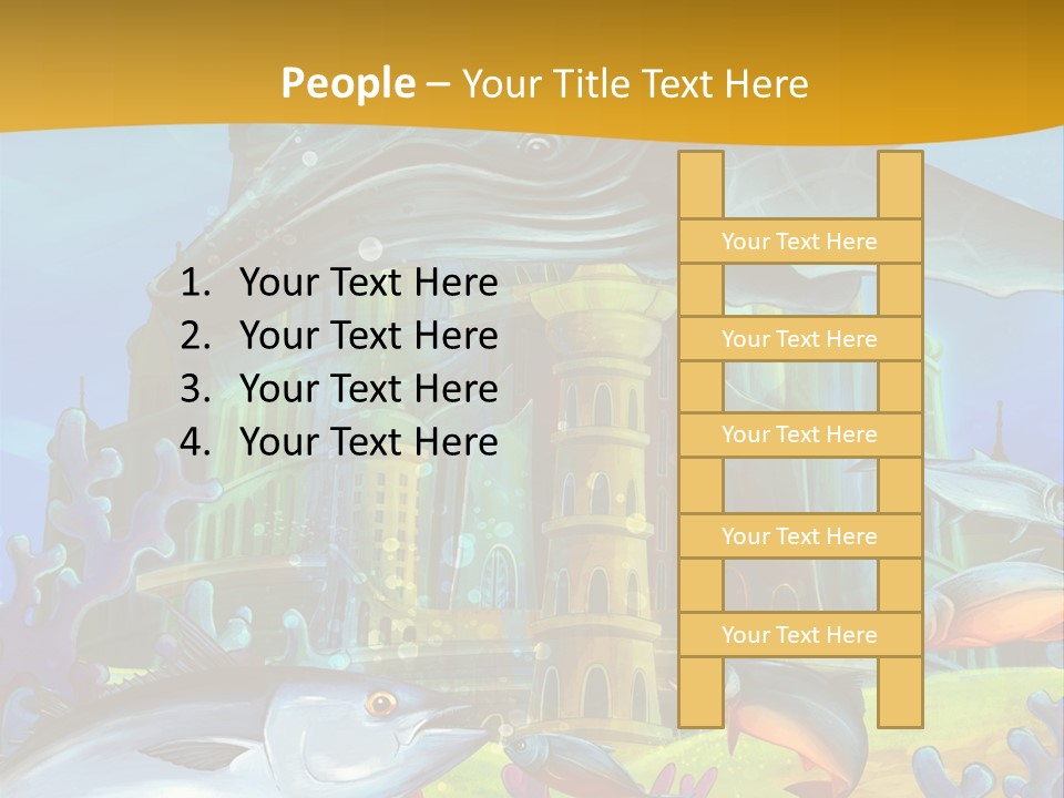 Crab Whale Manga PowerPoint Template