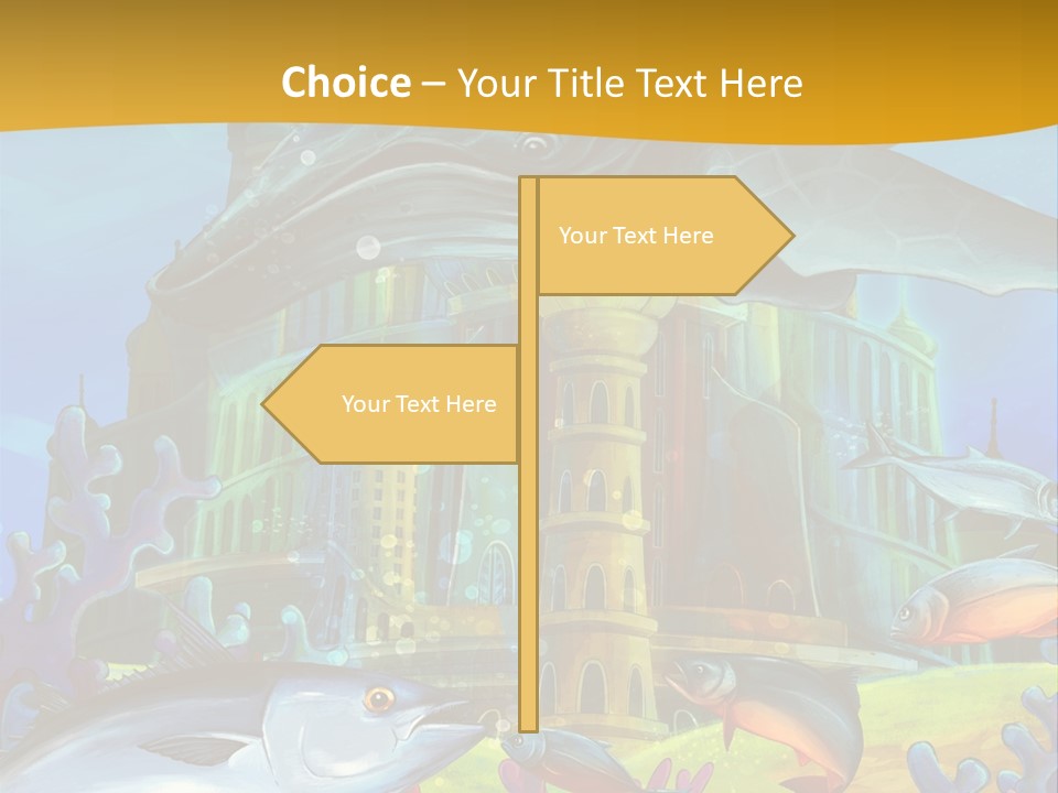 Crab Whale Manga PowerPoint Template