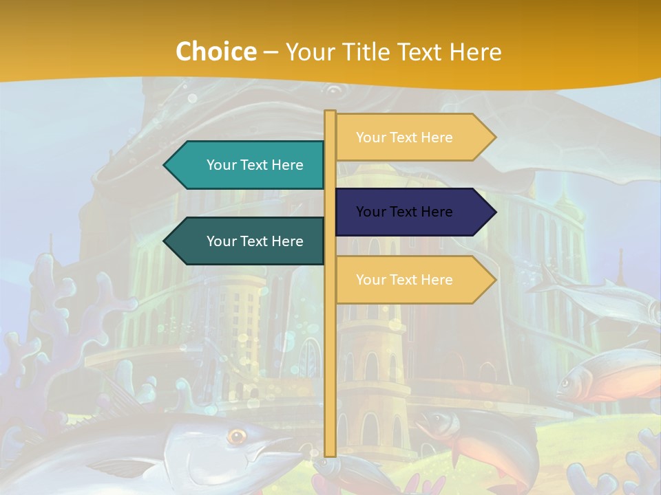 Crab Whale Manga PowerPoint Template