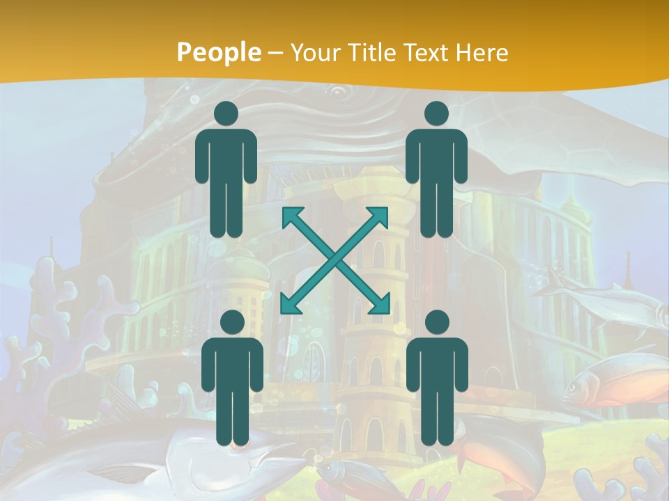 Crab Whale Manga PowerPoint Template