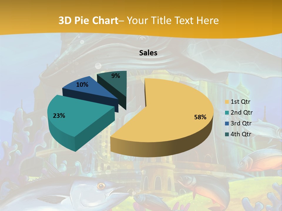 Crab Whale Manga PowerPoint Template