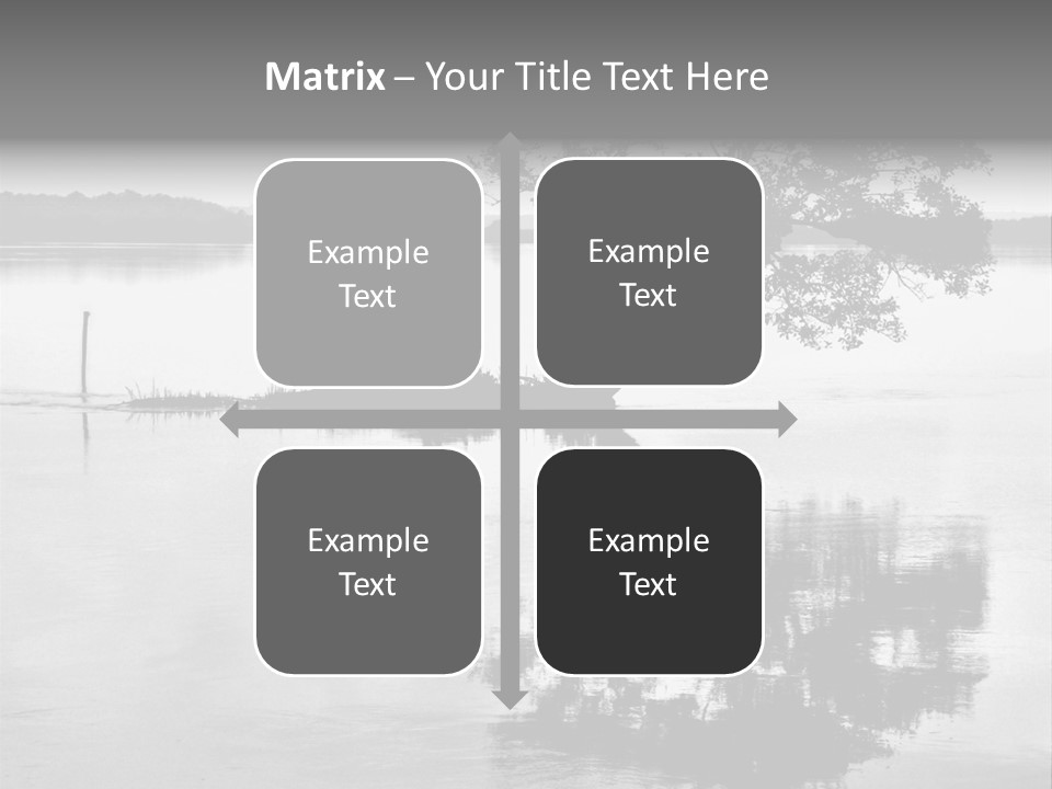 Goa Tree In River Tree In Lake PowerPoint Template