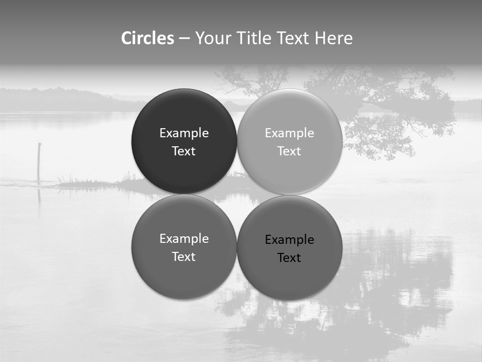 Goa Tree In River Tree In Lake PowerPoint Template