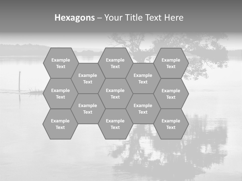 Goa Tree In River Tree In Lake PowerPoint Template