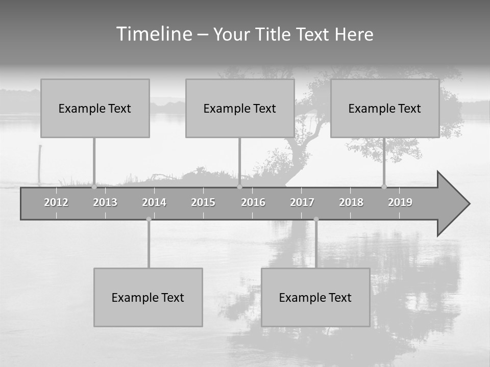 Goa Tree In River Tree In Lake PowerPoint Template