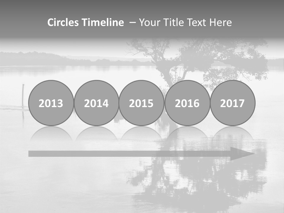 Goa Tree In River Tree In Lake PowerPoint Template