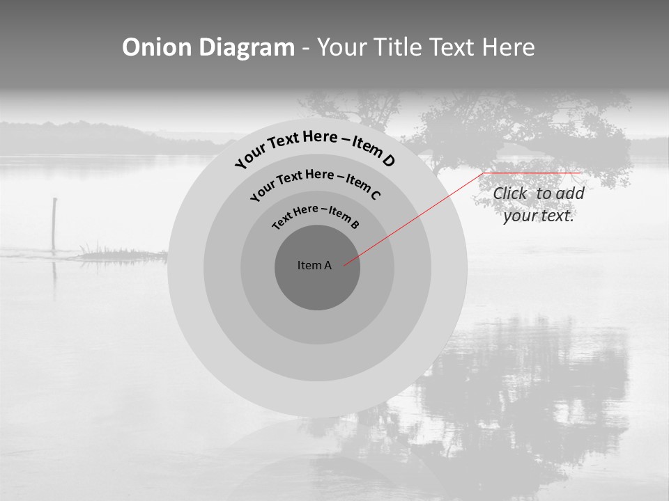 Goa Tree In River Tree In Lake PowerPoint Template