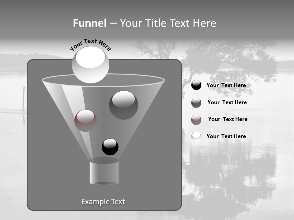 Goa Tree In River Tree In Lake PowerPoint Template