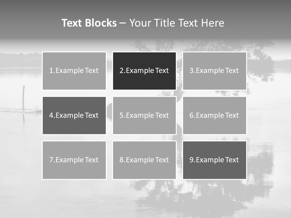 Goa Tree In River Tree In Lake PowerPoint Template