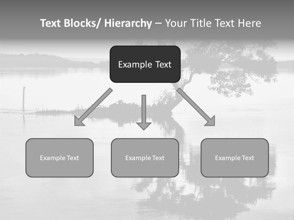 Goa Tree In River Tree In Lake PowerPoint Template