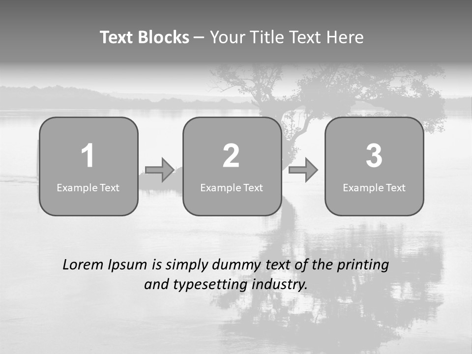 Goa Tree In River Tree In Lake PowerPoint Template