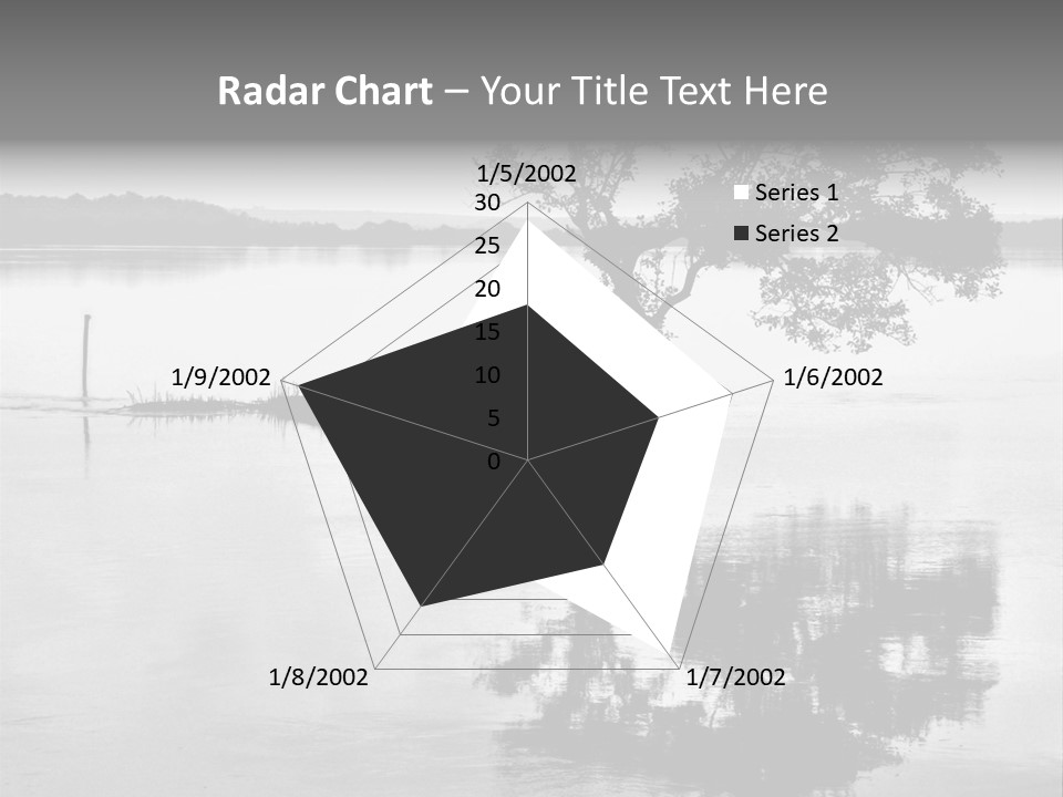 Goa Tree In River Tree In Lake PowerPoint Template
