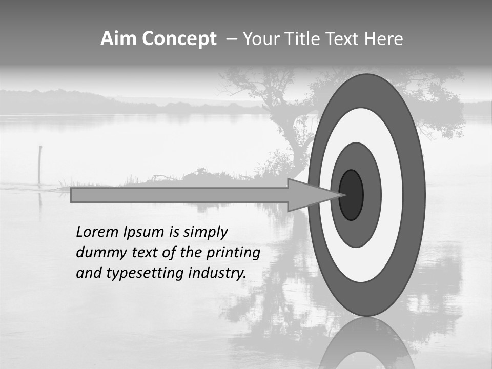 Goa Tree In River Tree In Lake PowerPoint Template